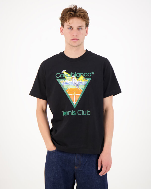 Tennis Club Icon T-Shirt Schwarz