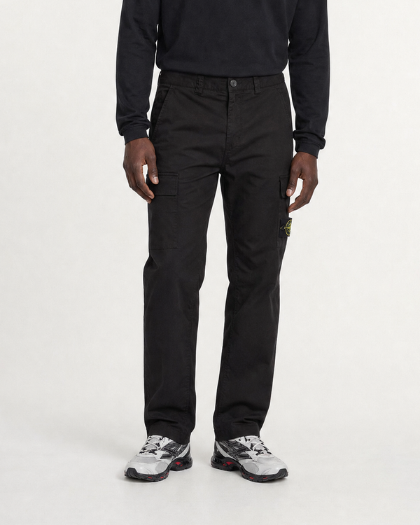 3100021 All Weather Cotton Canvas Cargo Pants Black