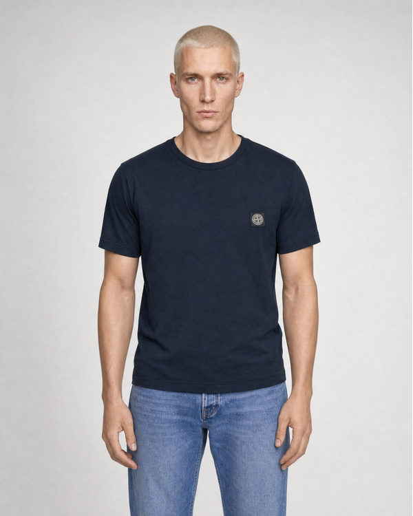 2100027 60/2 Cotton Jersey Garment Dyed T-Shirt Navy