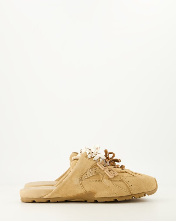Atlas Slide Suede Beige