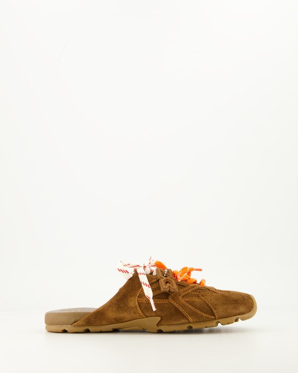 Atlas Slide Suede Tan