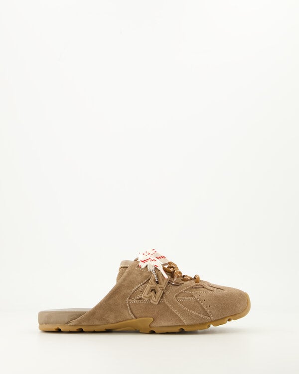 Atlas Slide Suede Taupe