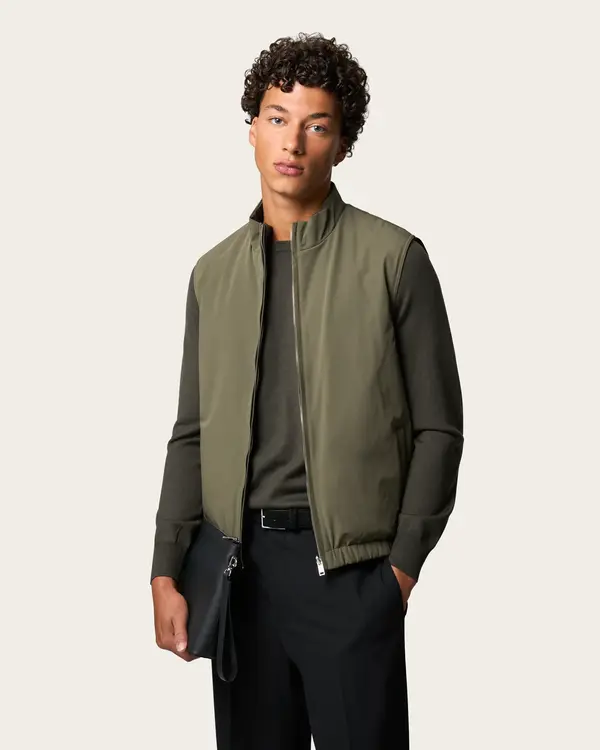 Reversible cardigan Olive