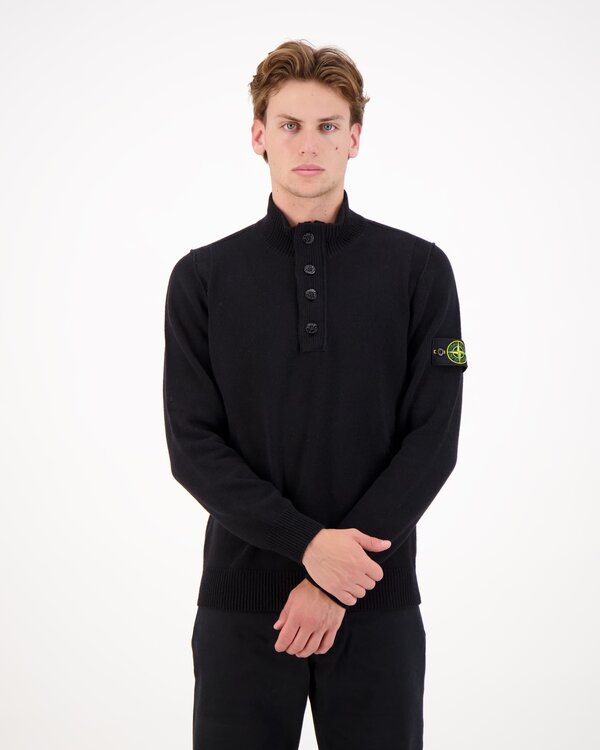 5100040 Half Zip Knitwear Sweater Zwart