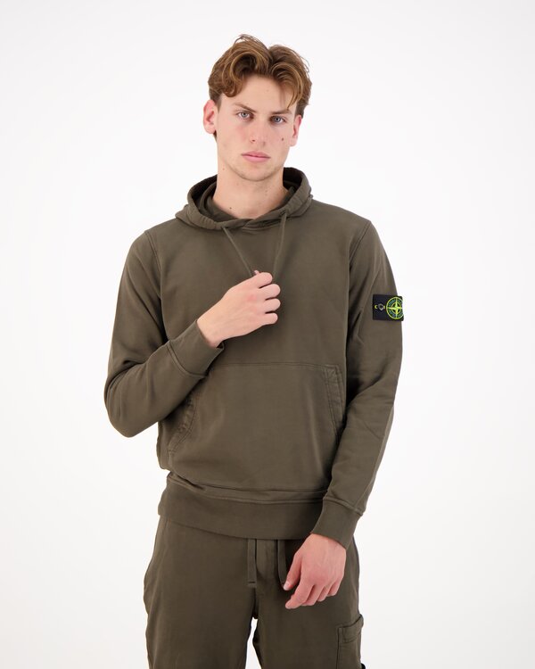 6100062 Organic Cotton Fleece Garment Hoodie Lichtgrijs