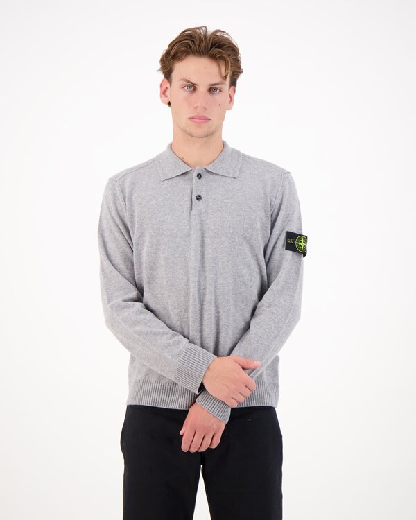 5100018 Light Rws Geelong Wool Ls Polo Melange
