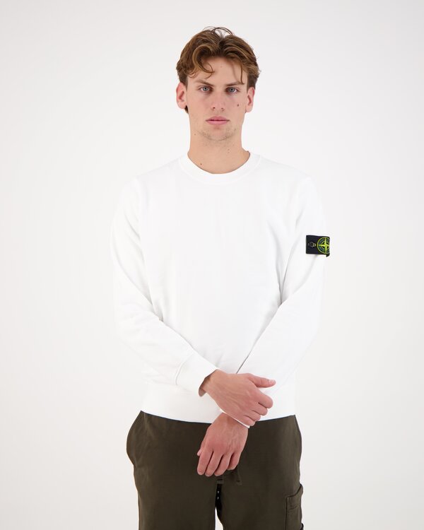 6100060 Organic Cotton Fleece Garment Sweater Wit