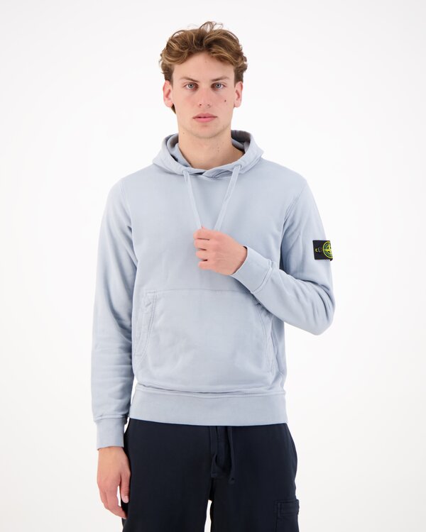 6100062 Organic Cotton Fleece Garment Hoodie M.Grijs