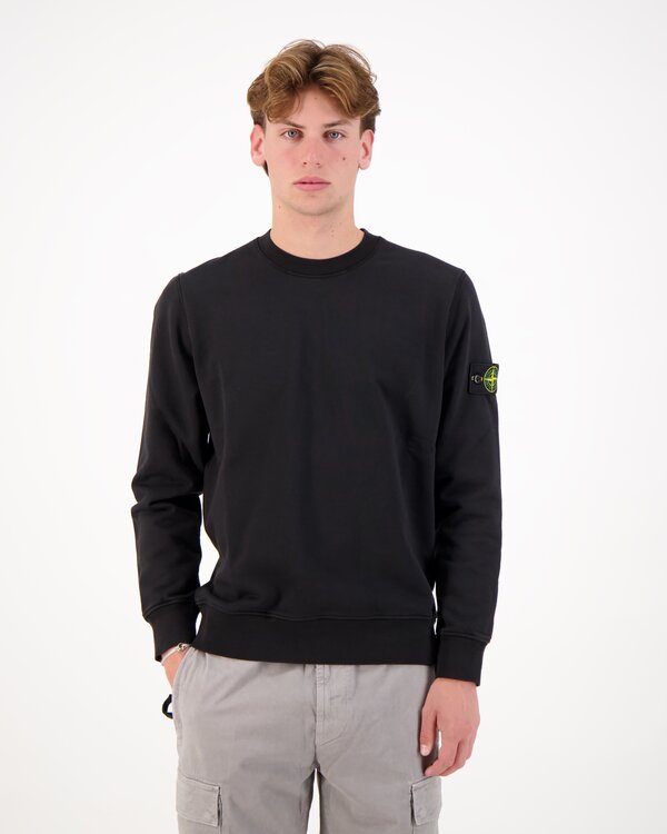 6100060 Organic Cotton Fleece Garment Sweater Zwart