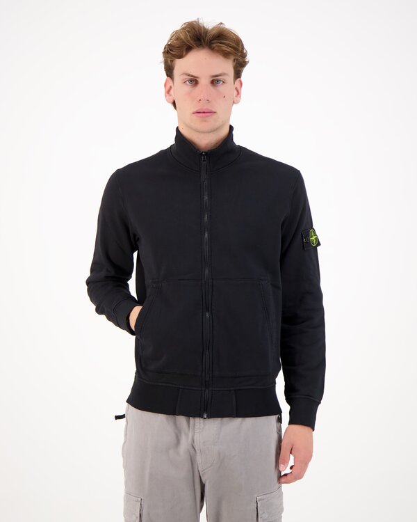 6100063 Organic Cotton Fleece Garment Zip Up Vest Zwart