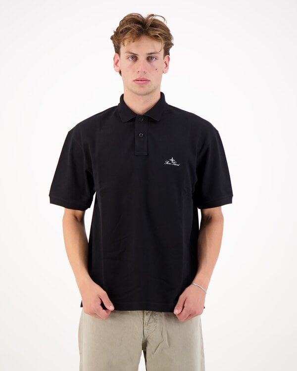 2200002 50/2 Organic Cotton Piqué Polo Zwart