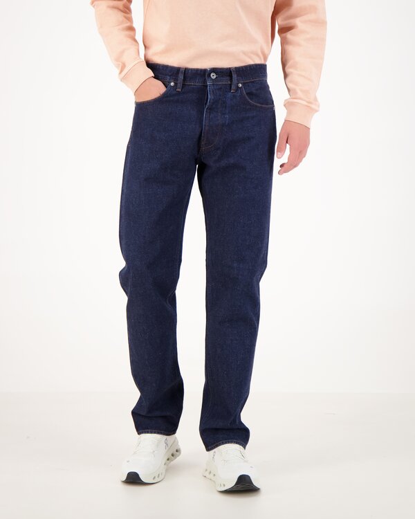 J100005 Indigo Denim Rinsed Organic Jeans Blauw