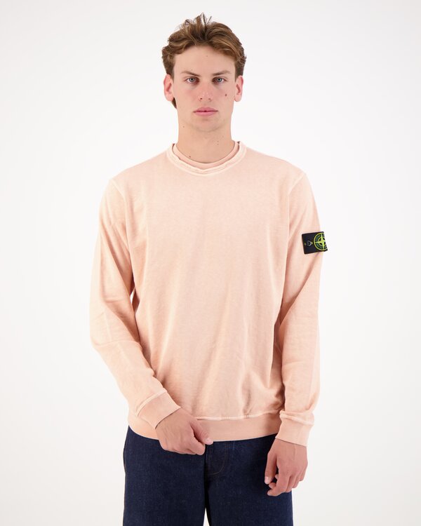 6100034 Malfile Fleece Garment Dyed Sweater Pink