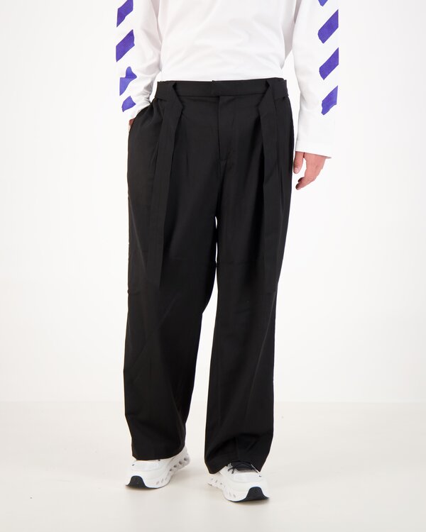 Smart Barrel Trouser Black