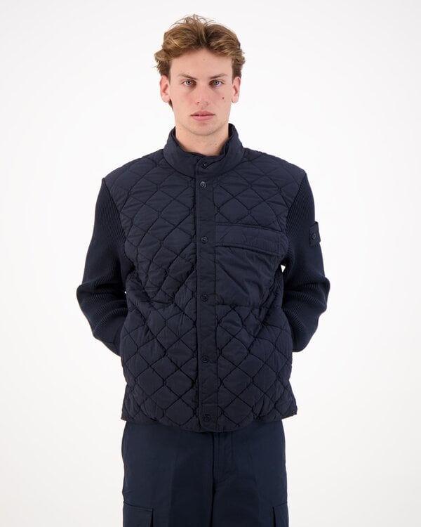 4100016 Nylon Smerigliato Jacket Navy