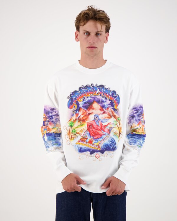 Eveil Ancestral Printed Long Sleeve Wit