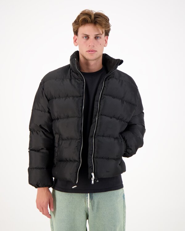 Rhude NNB• Paisley Jacquard Puffer Jas Zwart NNB• Paisley Jacquard Puffer Jas Zwart