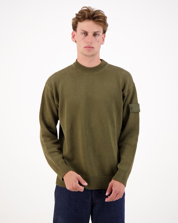 5100063 Cotton Cashmere S.I. Ghost Crewneck Sweater Green