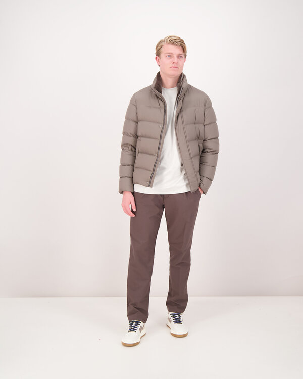 Arendelle Con Collo Faux Fur Bomber Jacke Beige