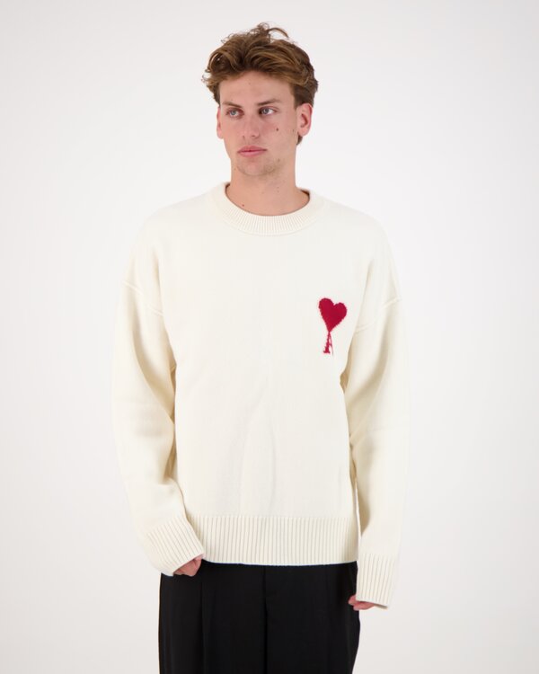 Pull Col Rond Crewneck Ecru