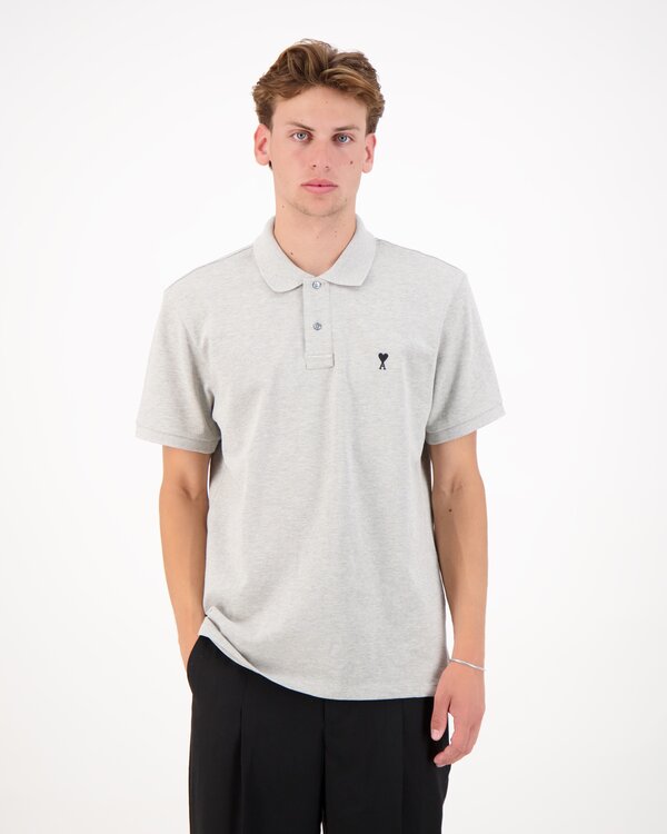 Contrasted Ami De Coeur Polo Grijs
