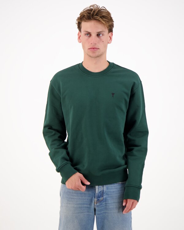 Ami De Coeur White Logo Sweater Green