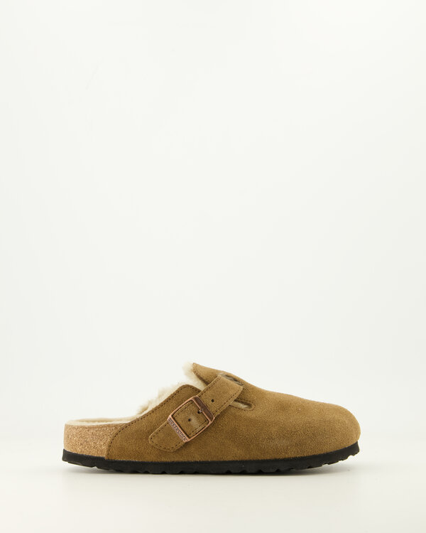 Boston Shearling Suede Leather Beige