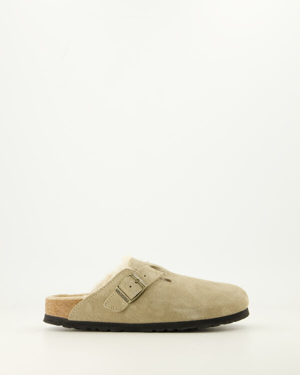Boston Shearling Suede Leather Taupe