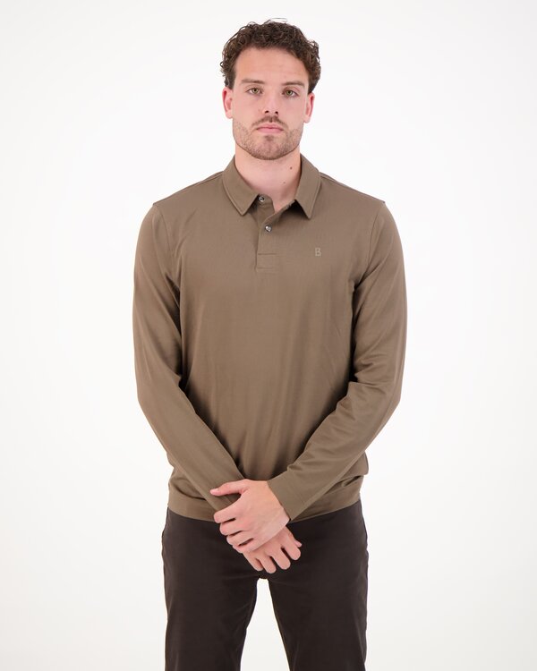 Timon Longsleeve Polo Beige