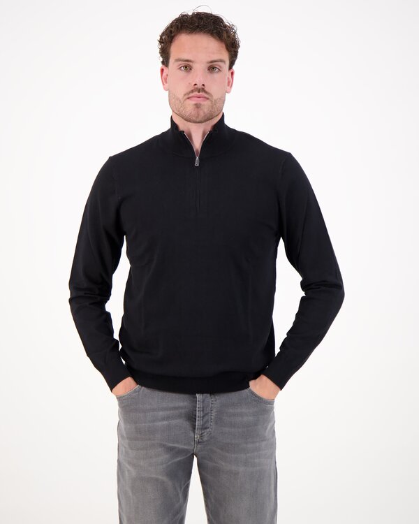 Pullover Half Zip Zwart