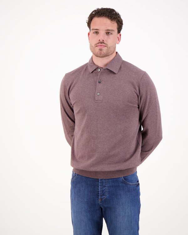 Polo One Piece Longsleeve Bordeaux