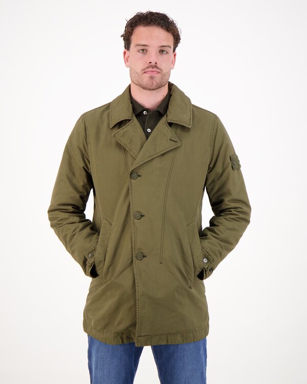 4100027 David Tc Garment Dyed S.I. Ghost Jacket Green
