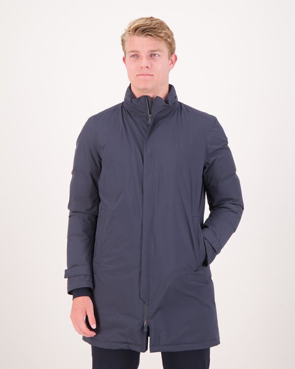 Piumino Medio Liscio Jacke Blau