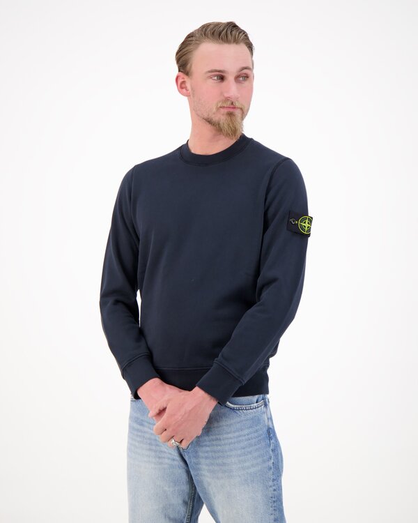 6100060 Organic Cotton Fleece Garment Pullover Marine