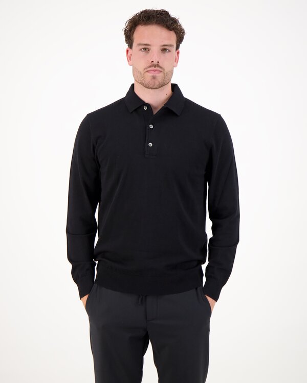 Polo One Piece Longsleeve Black