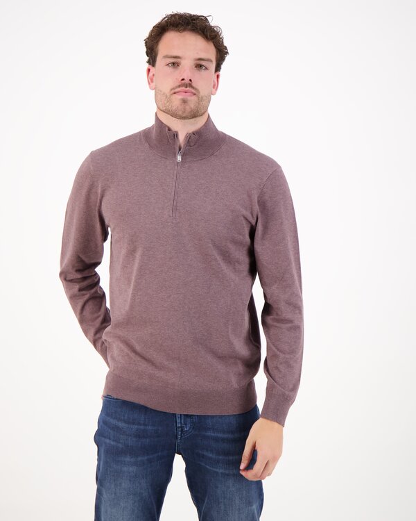 Pullover Half Zip Bordeaux
