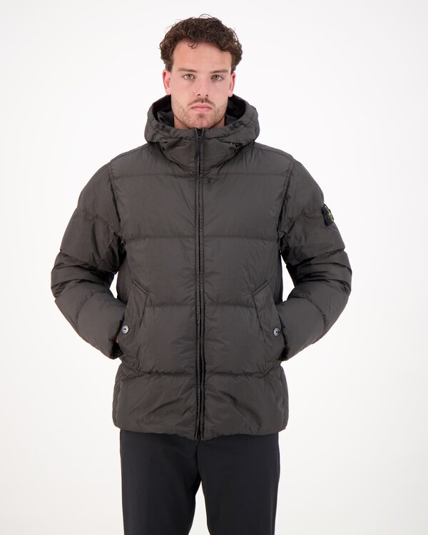4100037 Garment Dyed Crinkle Reps Ny Jacke Lead Grey