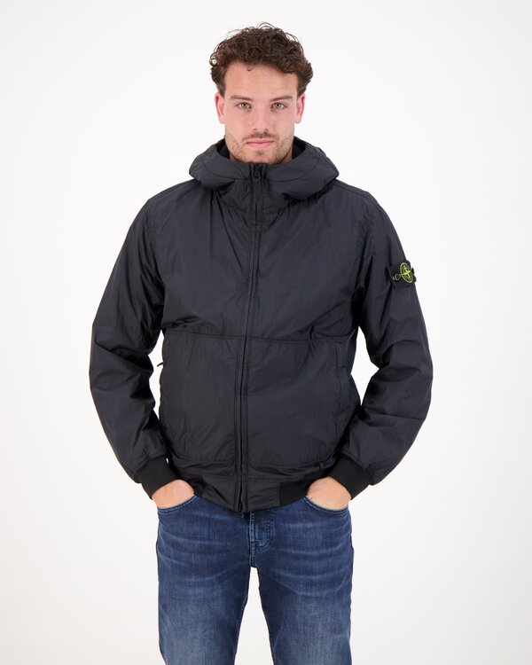 4100110 Garment Dyed Crinkle Reps Ny Jacke Marine