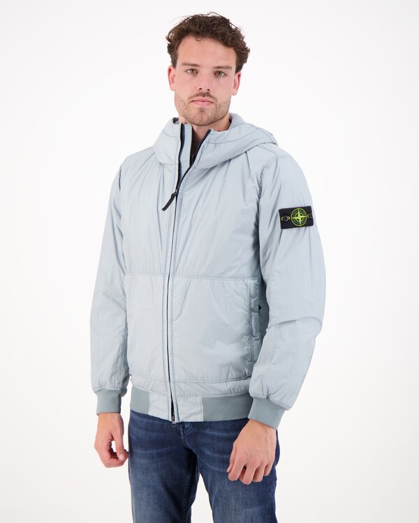 4100110 Garment Dyed Crinkle Reps Ny Jacke M.Grau