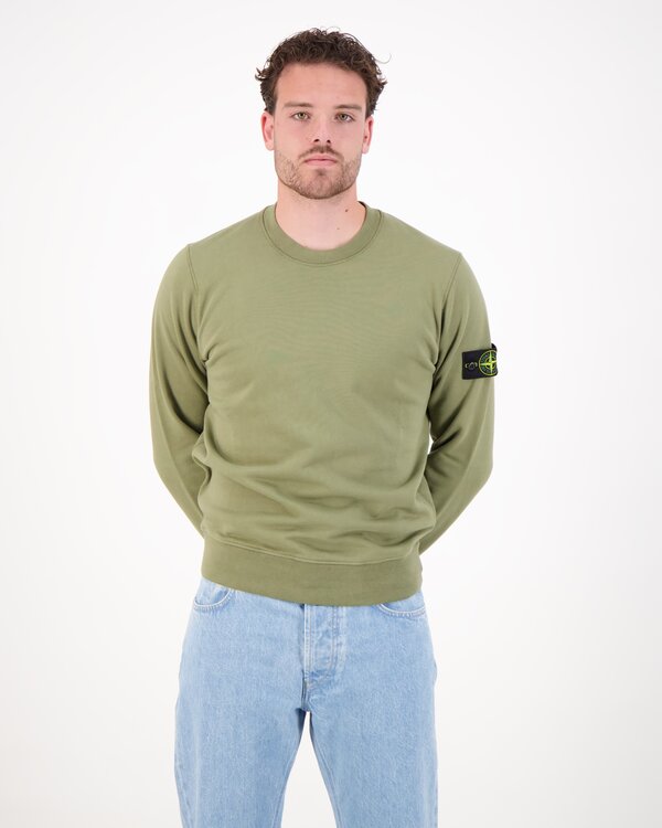 6100060 Organic Cotton Fleece Pullover Grün