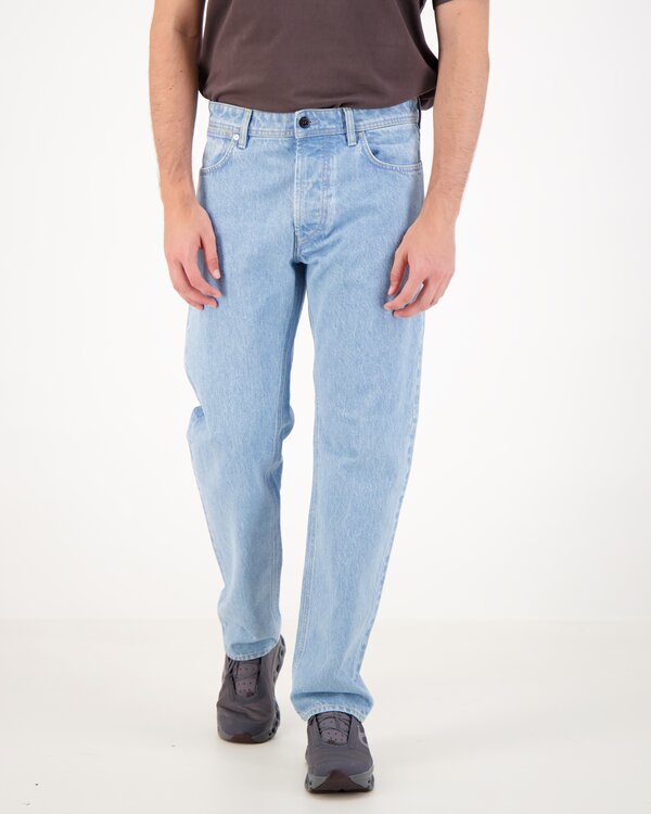 J100005 Indigo Denim Rinsed Organic Jeans Light Blue
