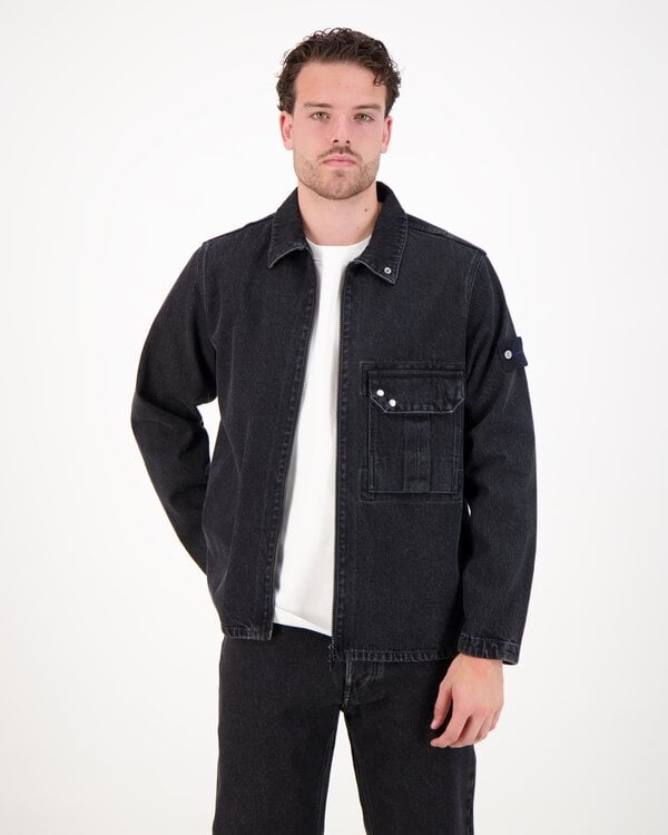 1200002 Denim-Rinsed  Coach Jacke Schwarz