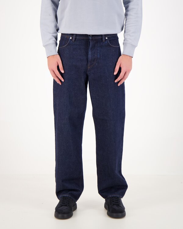 J100006 Indigo Denim Rinsed Organic Jeans Blue