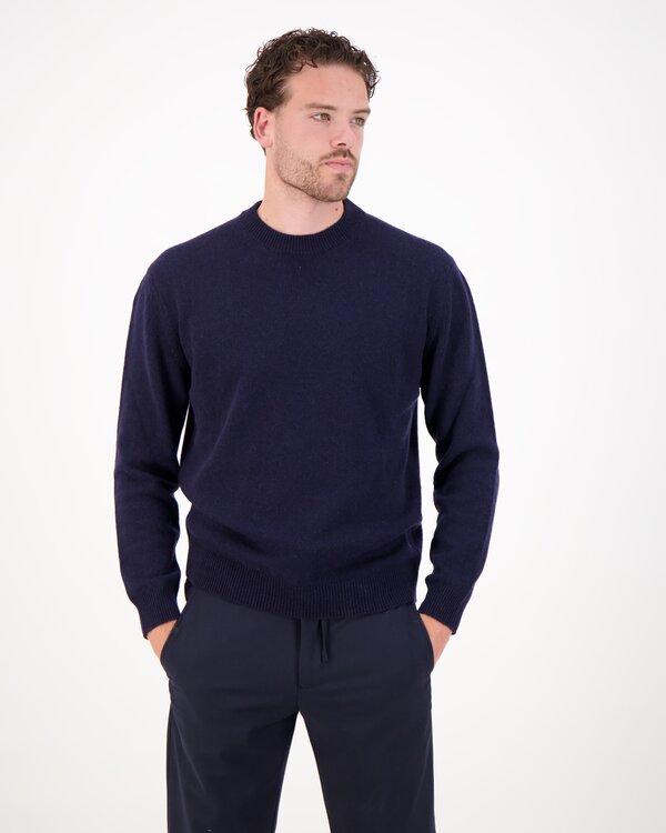 Crewneck Knitwear Sweater Blau