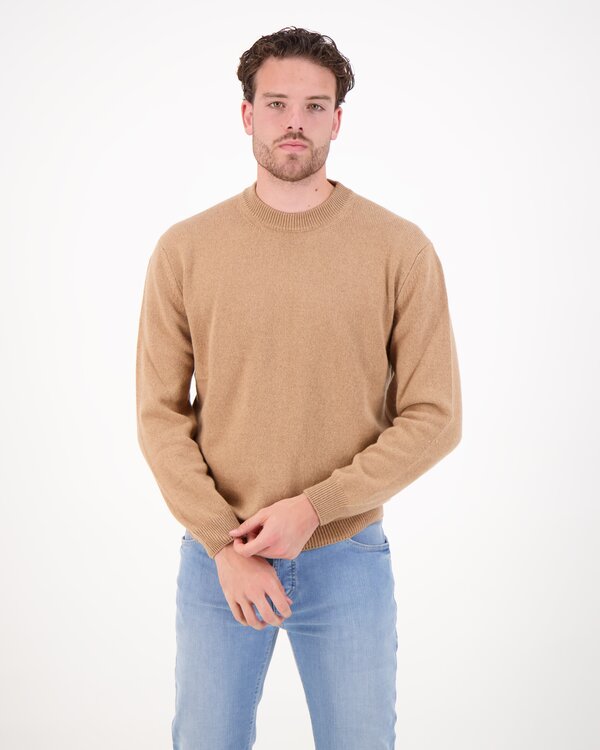 Crewneck Knitwear Sweater Camel