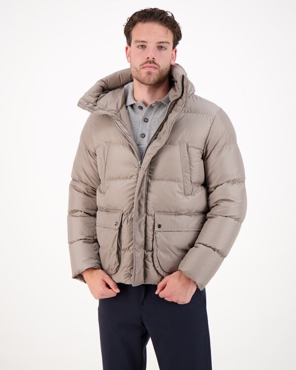Piumino Bomber Multi Pockets Jacket Taupe