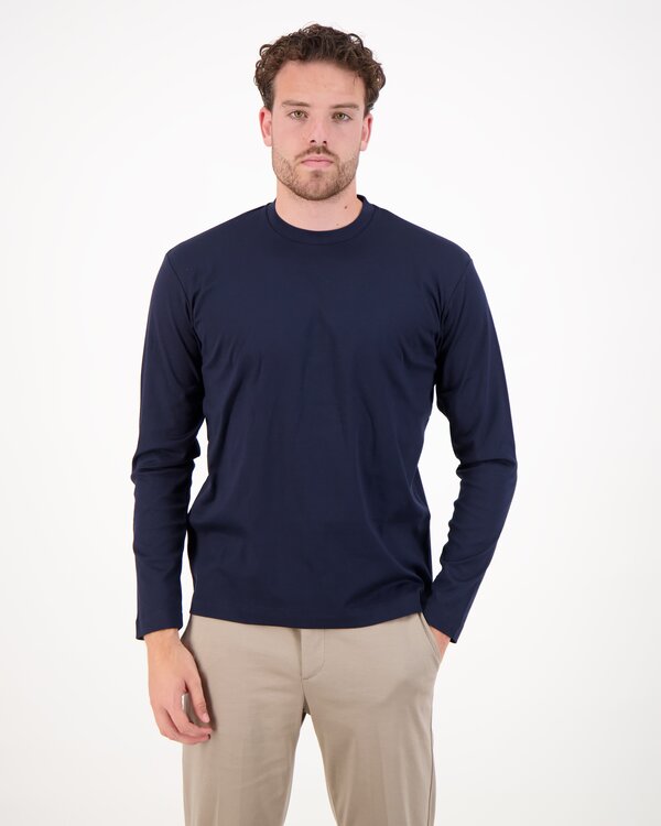 Interlock Supima Long Sleeve T-Shirt Marine