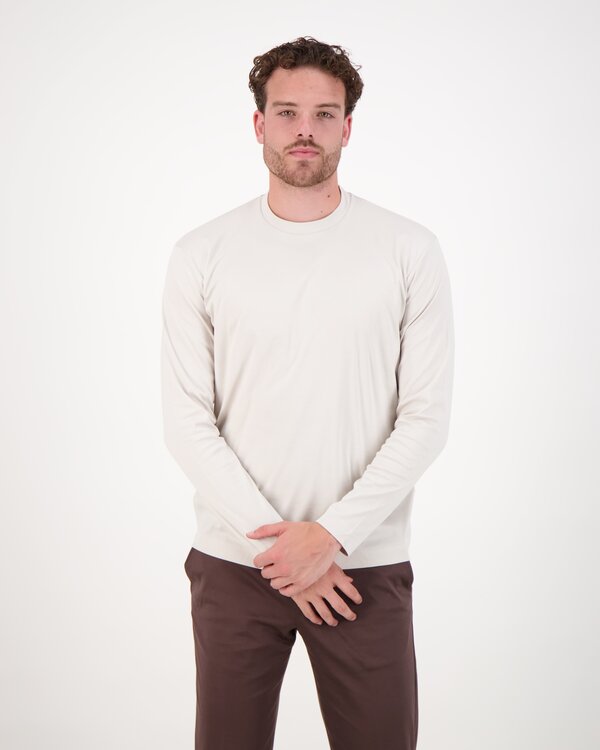 Interlock Supima Long Sleeve T-Shirt Pearl Grey
