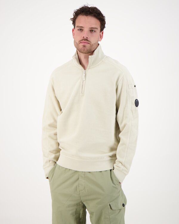 Fleece Half Zip Sweater Creme