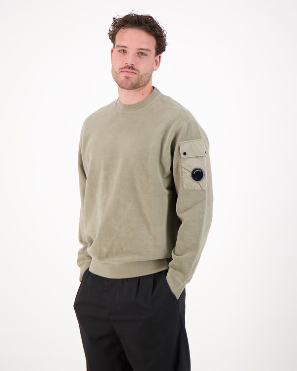 Brushed Emerized Pullover Beige
